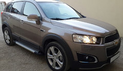 Chevrolet Captiva 2006-2019 Estribos laterales Allmond Grey (2 uds., aluminio) foto 1