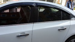 Chevrolet Cruze 2009–2015 Molduras de Ventanas Acero Inoxidable HB, Carmos - Acero Turco foto 4