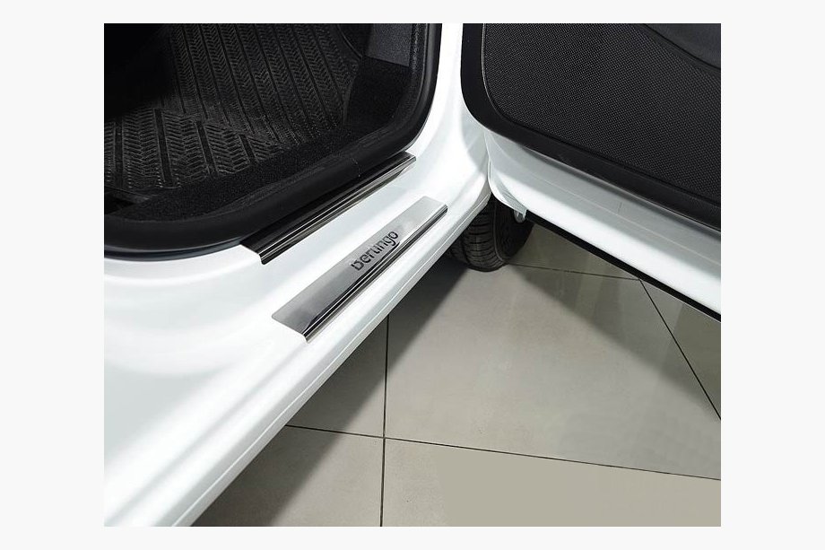 Citroen Berlingo 2008-2018 Protector de umbral Natanko (acero inoxidable) Estándar - Cinta Lohmann, 0.5mm Foto 1