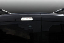 Fiat Fiorino/Qubo 2008-2024 Moldura luz de freno trasera (acero inoxidable) foto 1