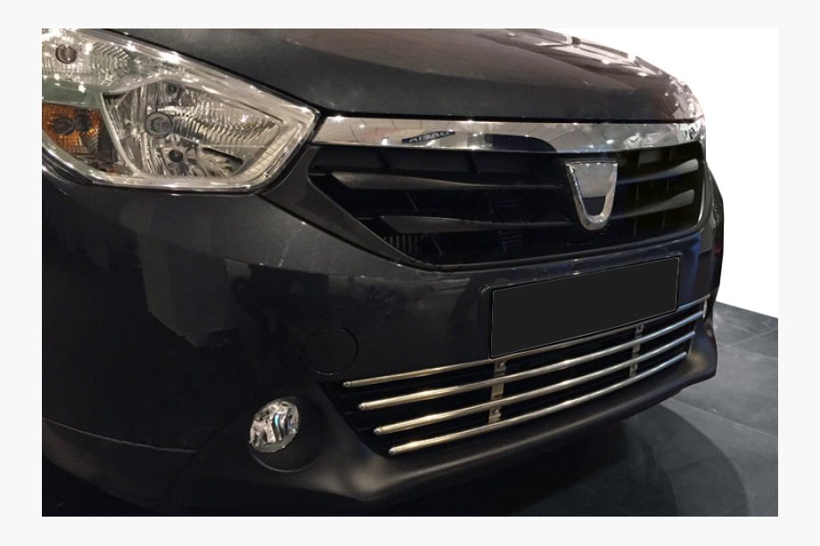 Renault Lodgy 2013-2022 Parrilla de parachoques acero inoxidable Image