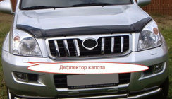 Toyota Land Cruiser Prado 120 2002-2009 Deflector de capó (EGR) foto 1