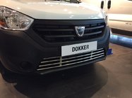 Dacia Dokker 2013-2022 Parrilla de parachoques acero inoxidable foto 5