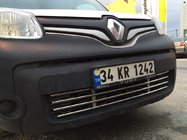 Renault Kangoo 2008–2020 Parrilla de parachoques de acero inoxidable de una sola pieza foto 3