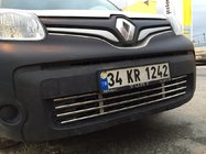 Renault Kangoo 2008–2020 Parrilla de parachoques de acero inoxidable de una sola pieza foto 6
