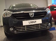 Renault Lodgy 2013-2022 Parrilla de parachoques acero inoxidable foto 7