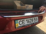 Renault Logan I 2008-2013 Protector de Parachoques Trasero Carmos Acero Inoxidable foto 2
