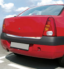 Dacia Logan I 2005-2008 Moldura borde inferior tapa maletero (acero inoxidable) foto 1