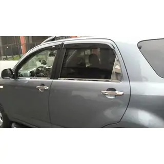 Cubierta para deflector de viento (2 uds, acero inoxidable)
