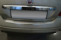 Fiat Punto Grande/EVO 2006-2018 Protector de parachoques trasero con borde Nataniko (2011+, acero inoxidable) foto 1