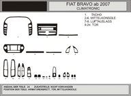 Fiat Bravo 2008-2016 Cubiertas de tablero (Hartman) Aluminio foto 1