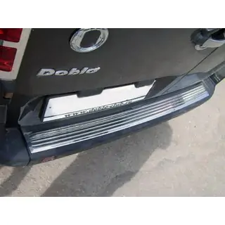 Protector de Parachoques Trasero OmsaLine Acero Inoxidable Fiat Doblo I 2001-2005 foto 1