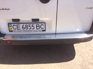 Fiat Doblo II 2010-2022 Protector de parachoques trasero con borde NataNika (acero inoxidable) foto 2