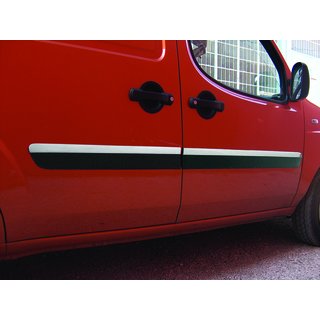 Molduras de Puerta Modelo Estrecho (4 uds, Acero Inoxidable) Fiat Doblo I 2005-2010 foto 3