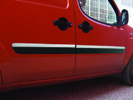 Fiat Doblo I 2005-2010 Molduras de Puerta Modelo Estrecho (4 uds, Acero Inoxidable) foto 3