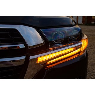 Pestañas de faros con LED (2016↗) Toyota Land Cruiser 200 2007-2021 foto 2