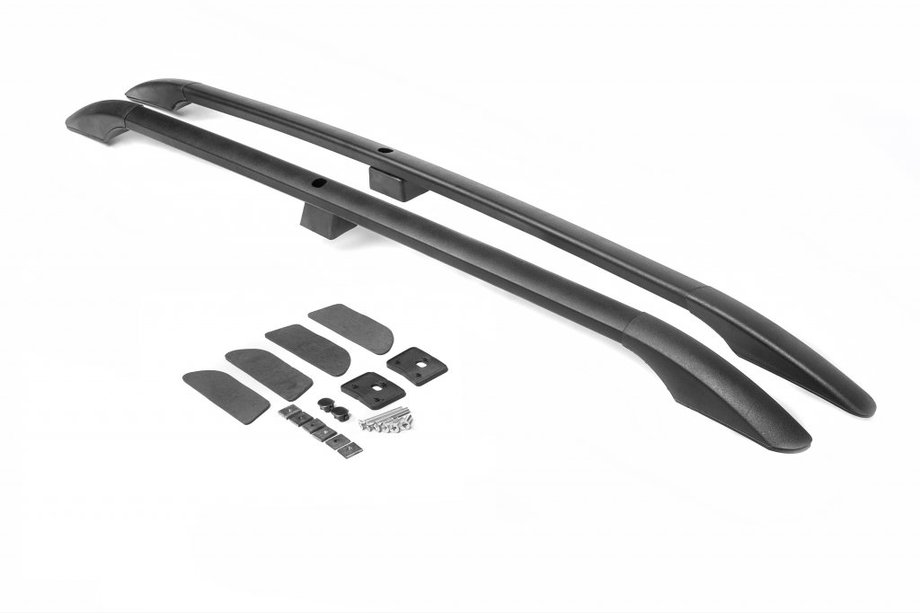 Volkswagen Touareg 2002–2010 Barras de Techo Negras (diseño turco) Patas Metálicas Image
