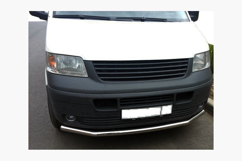 Volkswagen T5 Transporter 2003-2010 Defensa delantera simple (acero inoxidable) 60mm Foto 2