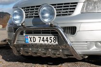 Volkswagen T5 Transporter 2003-2010 Defensa Delantera WT003 (Acero Inoxidable) foto 3