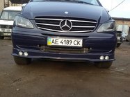 Mercedes Vito W639 2004-2014 Aplique de parachoques con 4 faros (imprimado para pintar) foto 3
