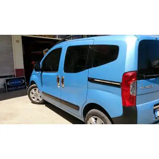 Molduras de umbral de puerta en acero inoxidable (2 uds) Peugeot Bipper 2008-2017 foto 2