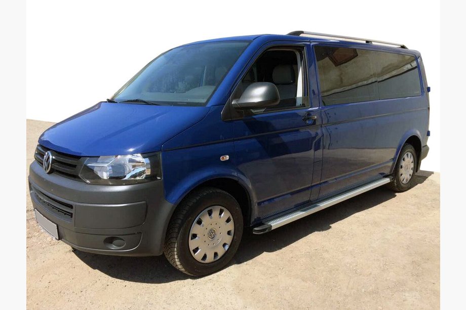 Volkswagen T5 2010-2015 Estribos Laterales Maya V2 (2 uds., Aluminio) Image