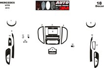 Mercedes Vito/V-class W447 2014- Cubiertas de Panel de Salpicadero Aluminio foto 6