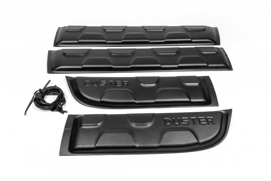 Dacia Duster 2008-2018 Molduras de puerta con salientes (4 uds, plástico) Foto 2