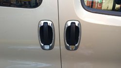 Opel Combo 2012-2018 Cubiertas Cromadas Alrededor de las Manijas de las Puertas (4 uds, Acero Inoxidable) Carmos - Acero Inoxidable Turco foto 9