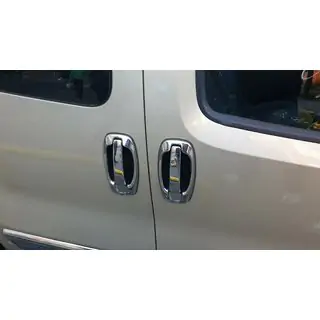 Cubiertas cromadas para manijas y contornos (8 uds., acero inoxidable) Citroen Nemo 2007-2017 foto 4