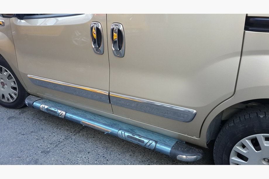Citroen Nemo 2007-2017 Molduras de Puerta Acero Inoxidable (4 uds) OmsaLine - Acero Inoxidable Italiano Foto 3