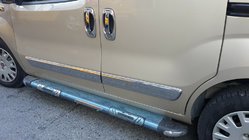 Peugeot Bipper 2008-2017 Molduras de Puerta Acero Inoxidable (4 uds) Carmos - Acero Inoxidable Turco foto 3