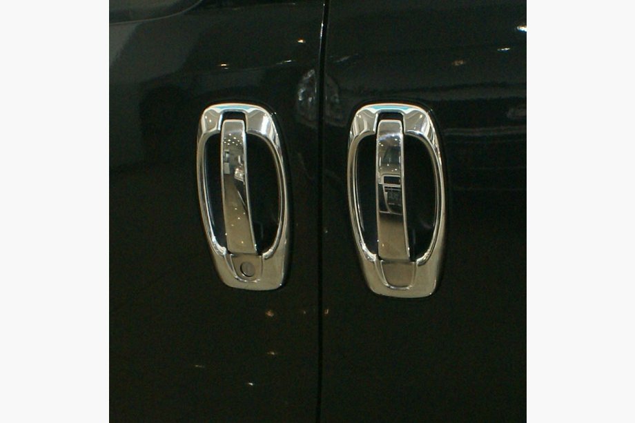 Fiat Fiorino/Qubo 2008-2024 Cubiertas y molduras cromadas para manijas de puertas (acero inoxidable, 8 piezas) OmsaLine - Acero Inoxidable Italiano Foto 3
