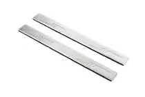 Peugeot Expert 2007-2016 Protector de umbral de puerta en acero inoxidable (Omsa, 2 uds) foto 2