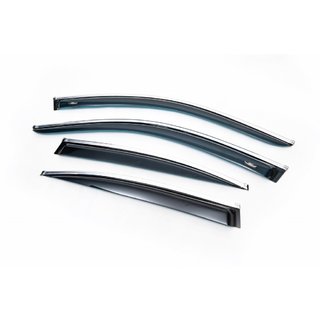 Deflectores de Ventana con Moldura Cromada SD (4 uds, HIC) BMW 5 Series E60/E61 2003-2010 foto 1