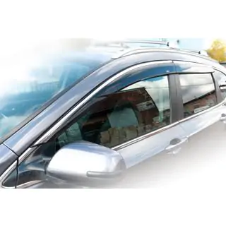 Deflectores de ventana con moldura cromada (4 uds, HIC)
