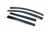 Volvo XC70 2007-2013 Deflectores de ventana con moldura cromada (4 uds, HIC) foto 1