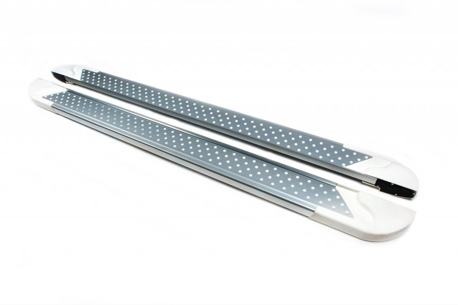 Nissan Qashqai 2010-2014 Estribos Laterales Allmond White (2 uds., Aluminio) Image