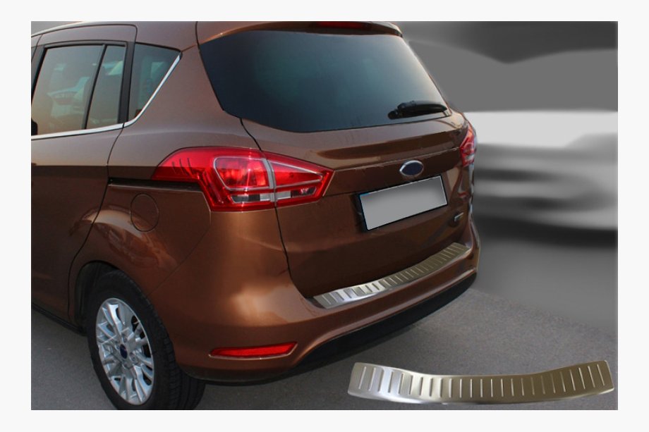 Ford B-Max 2012-2017 Protector de Parachoques Trasero OmsaLine (Acero Inoxidable) Image