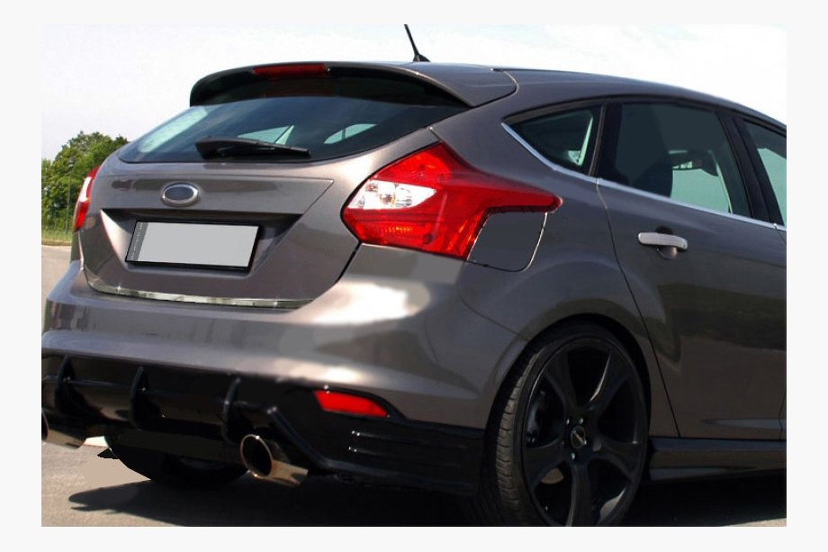 Ford Focus III 2011-2017 Moldura de maletero 2011-2014 (Hatchback, acero inoxidable) Image