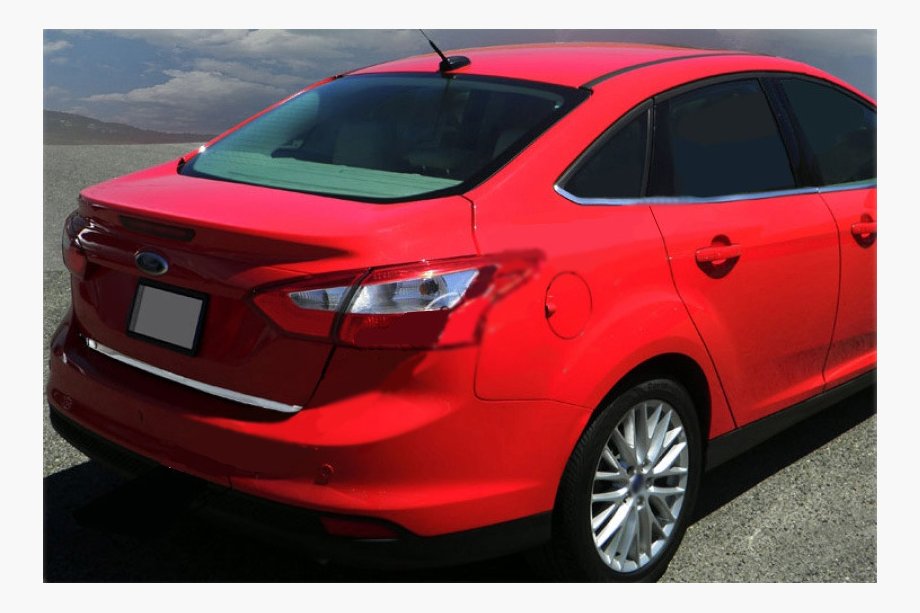 Ford Focus III 2011-2017 Moldura de maletero 2011-2014 (Sedán, acero inoxidable) Image