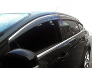 Ford Focus III 2011-2017 Deflectores de ventana cromados (6 uds., Sunflex) Hatchback foto 1