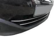 Nissan Qashqai 2010-2014 Tiras para parrilla inferior (2 uds., acero inoxidable) foto 7