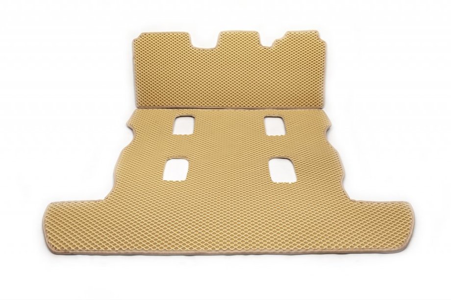 Toyota Land Cruiser 200 2007-2021 Alfombrilla de maletero 2 uds (EVA, 7 plazas, beige) Foto 1