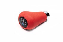 BMW Serie 3 E30 1982–1994 Pomo de cambio OEM (cuero sintético, rojo liso) foto 1