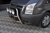 Ford Transit 2000–2014 Defensa Delantera WT018 (2006-2014, Acero Inoxidable) foto 2
