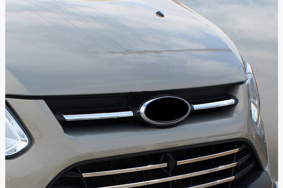 Ford Custom 2013-2022 Embellecedores cromados para parrilla superior 2013-2018 (2 uds, acero inoxidable) Foto 1