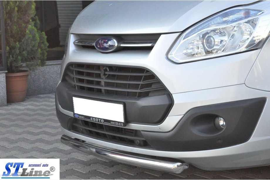 Ford Custom 2013-2022 Defensa Delantera ST008 (Acero Inoxidable) Foto 2