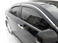 Toyota Camry 2011–2017 Deflectores de ventana con moldura cromada (4 uds, AVTM) foto 1