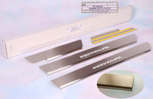 Honda CRV 2001-2006 Protector de umbral Natanika Standard (4 uds, acero inoxidable) foto 1